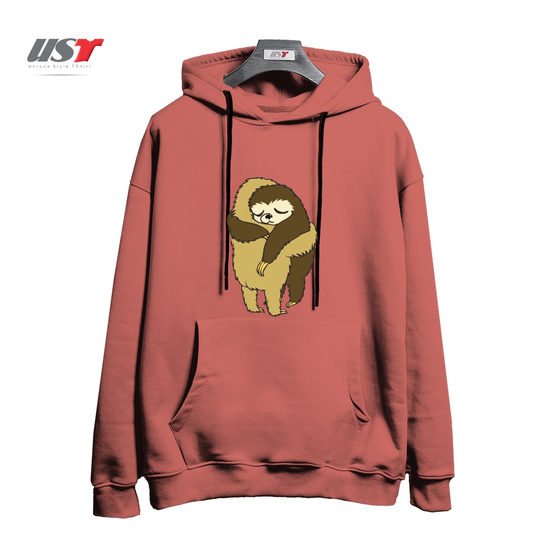 هودی اورسایز طرح SLOTH HUGS