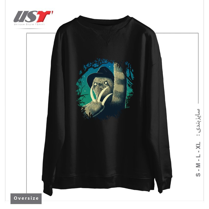 سوییشرت اورسایز طرح SLOTH FREDDY
