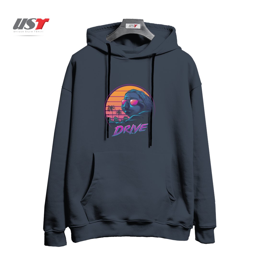 هودی اورسایز طرح SLOW DRIVE