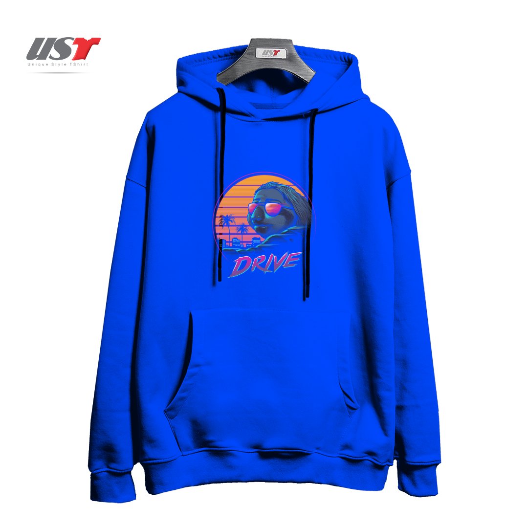 هودی اورسایز طرح SLOW DRIVE