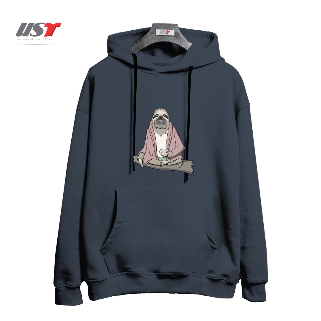 طرح THE SLOTH ABIDES هودی اورسایزرنگ دودی