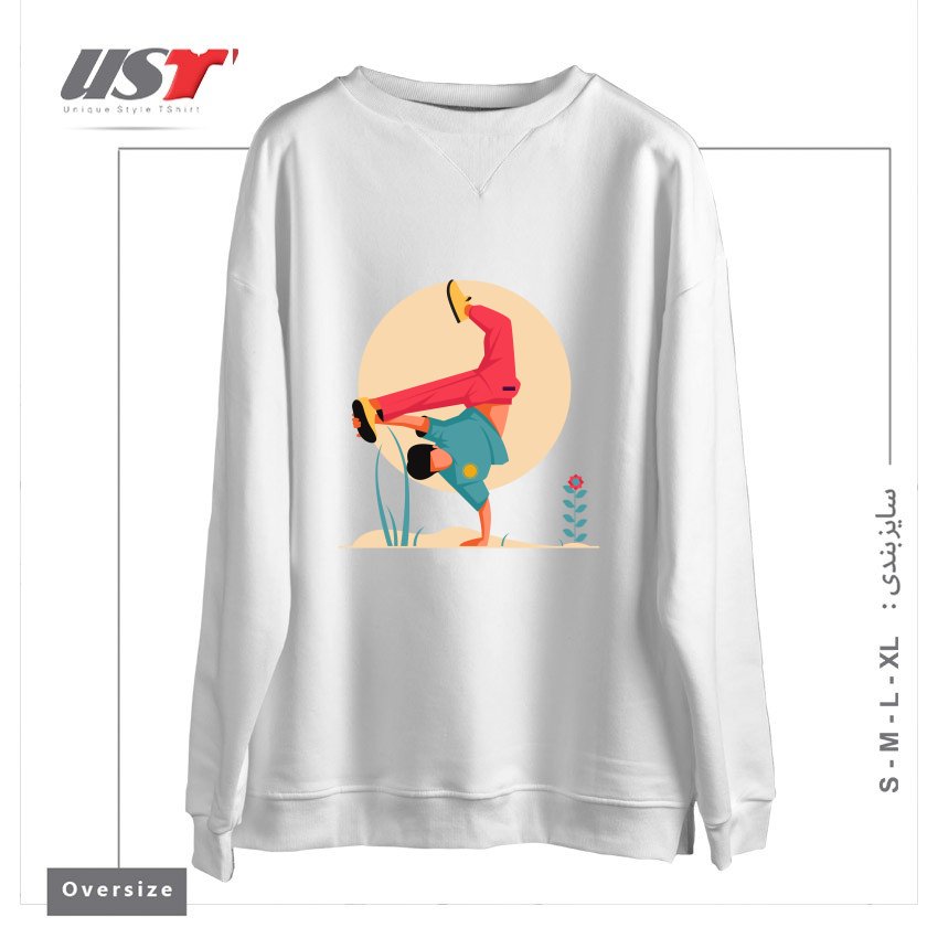 سوییشرت اورسایز طرح Life Style-1