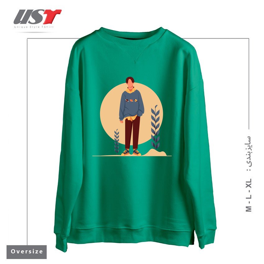 سوییشرت اورسایز طرح Life Style2