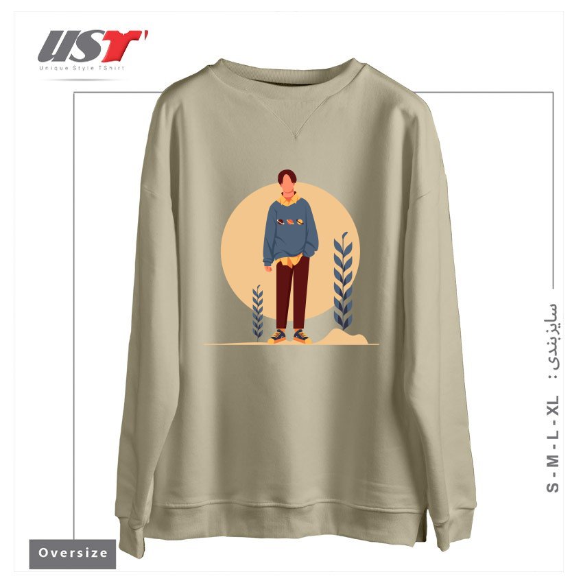 سوییشرت اورسایز طرح Life Style2