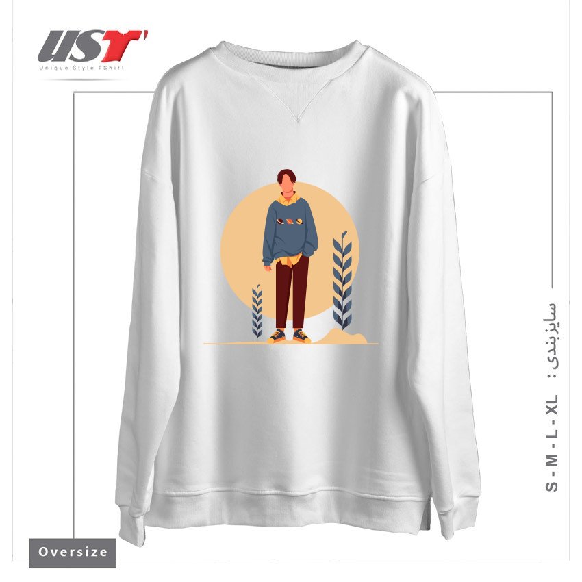سوییشرت اورسایز طرح Life Style2
