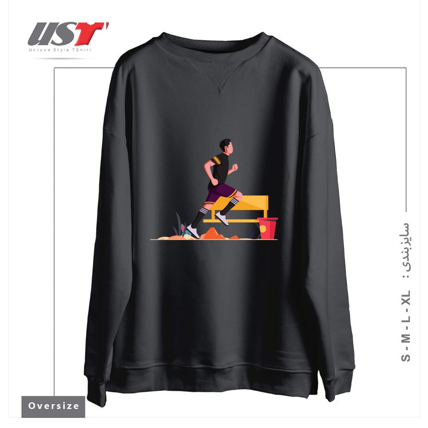 سوییشرت اورسایز طرح Life Style3