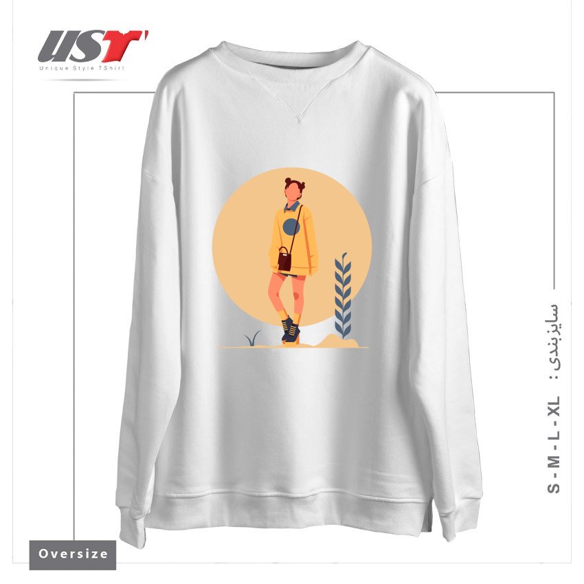 سوییشرت اورسایز طرح Life Style4