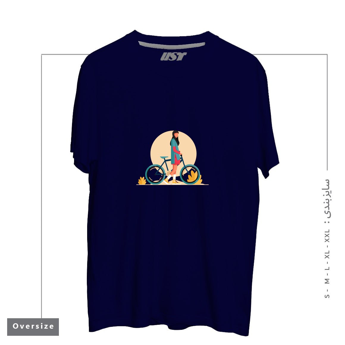 تیشرت اورسایز طرح Life Style5