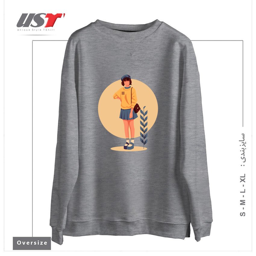 سوییشرت اورسایز طرح Life Style6