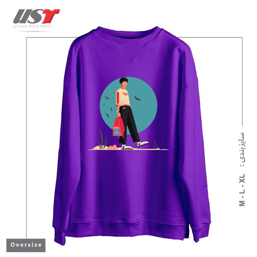 سوییشرت اورسایز طرح Life Style8