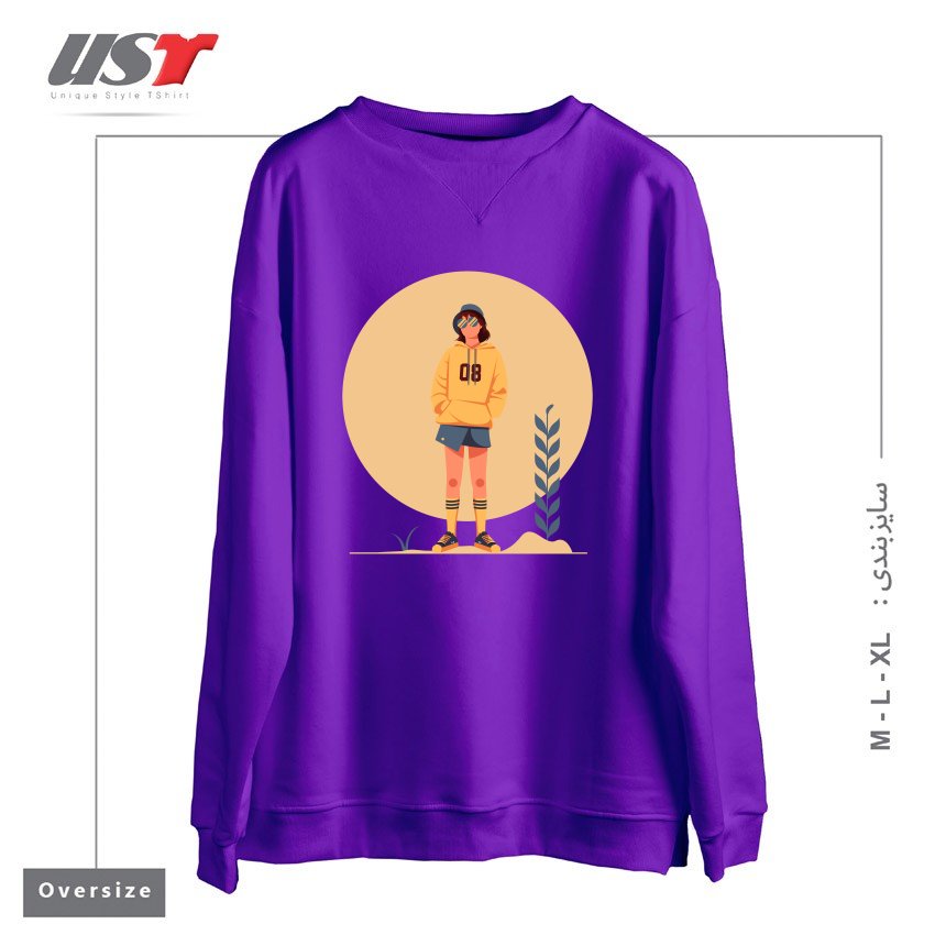 سوییشرت اورسایز طرح Life Style9