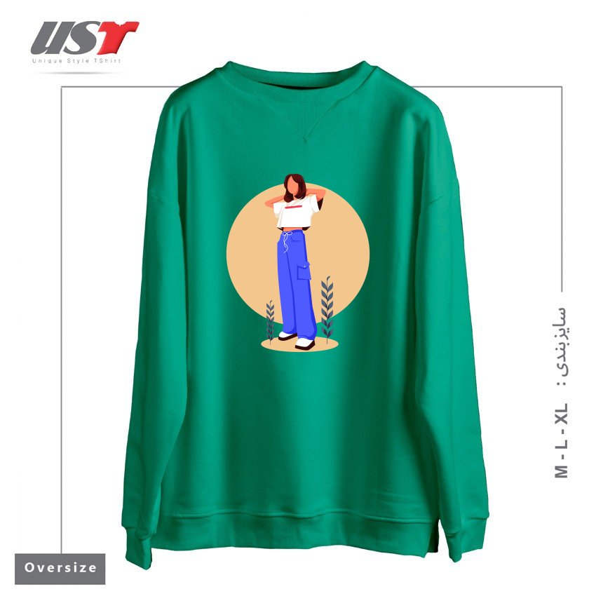 سوییشرت اورسایز طرح Life Style11