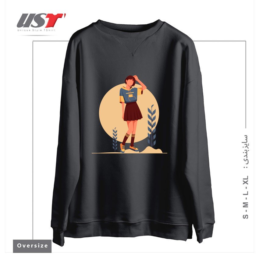 سوییشرت اورسایز طرح Life Style13