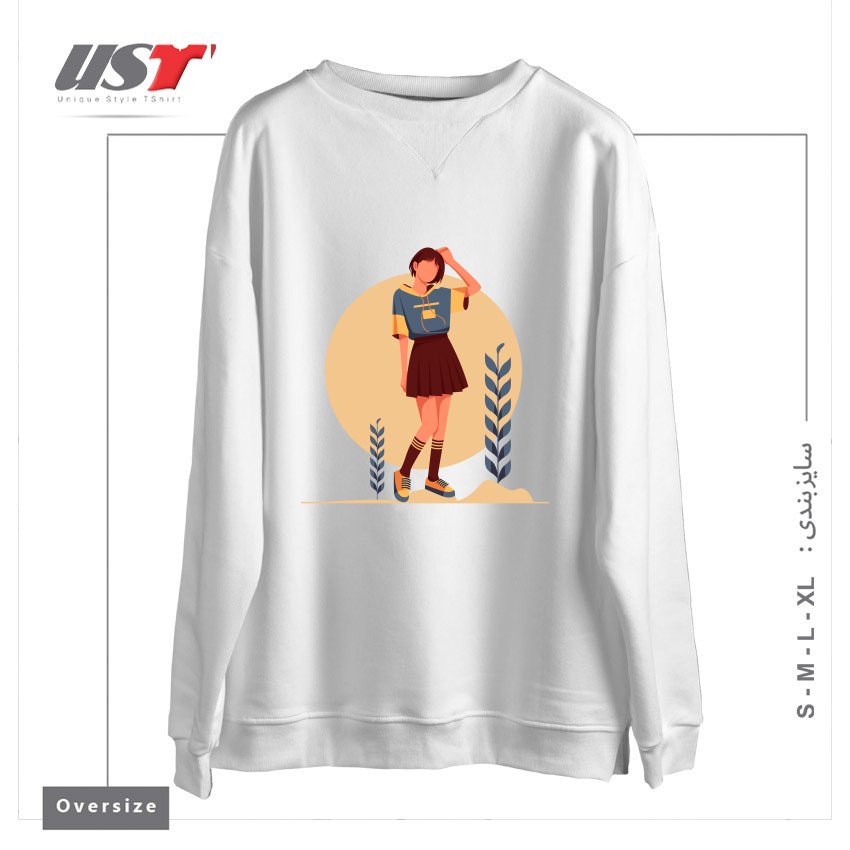 سوییشرت اورسایز طرح Life Style13