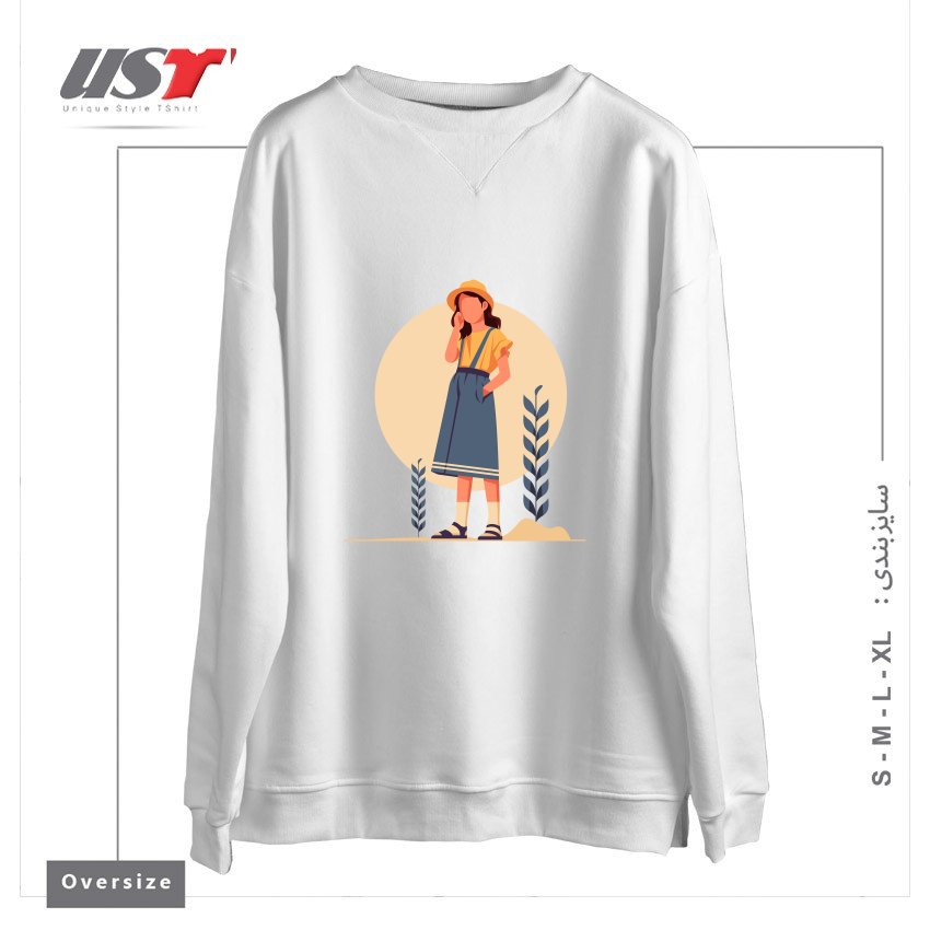 سوییشرت اورسایز طرح Life Style14