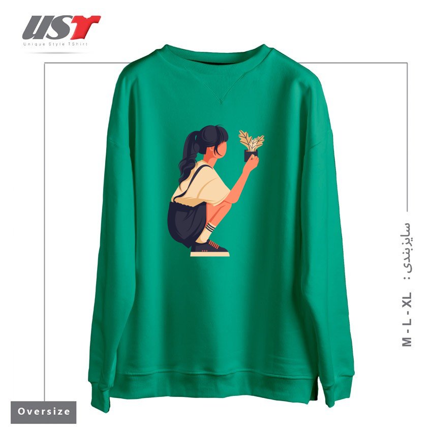 سوییشرت اورسایز طرح Life Style15