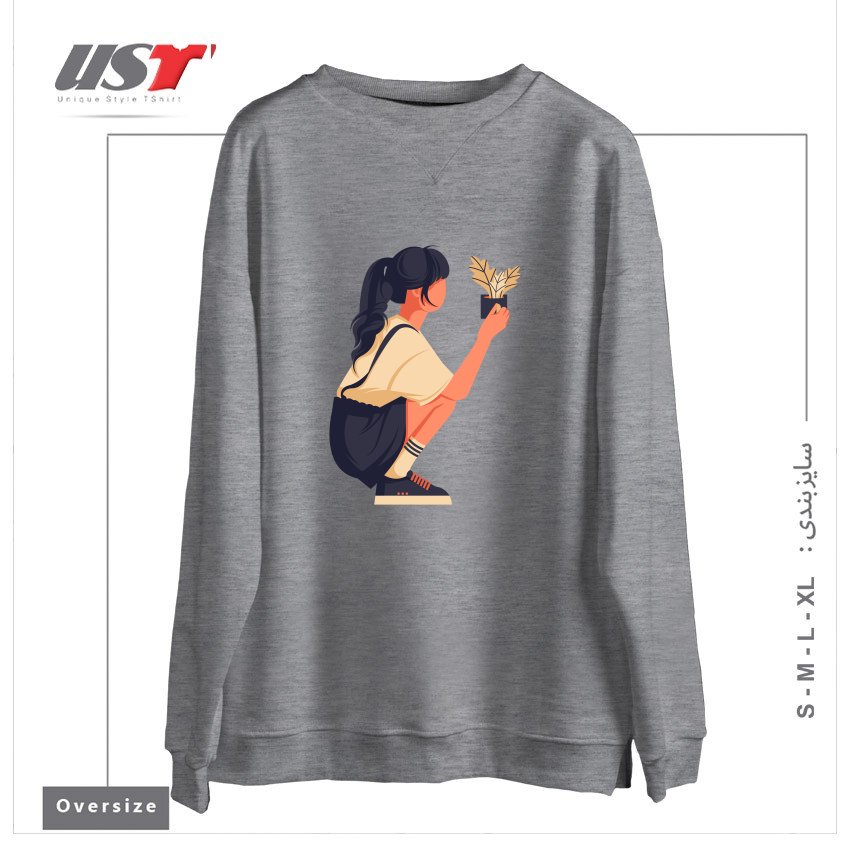 سوییشرت اورسایز طرح Life Style15