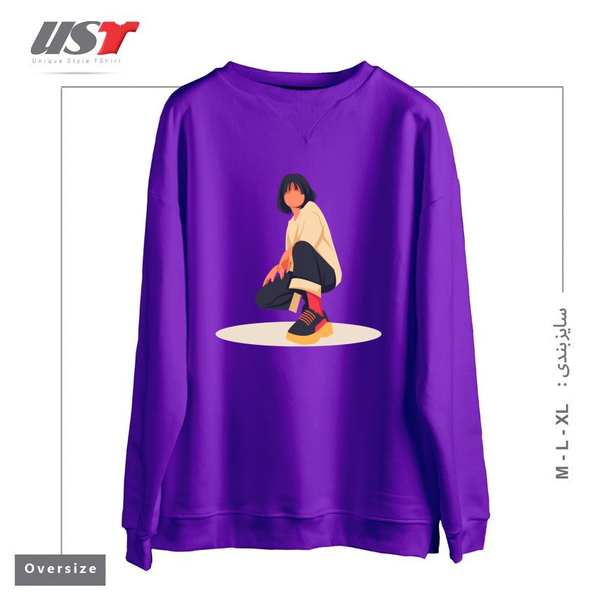 سوییشرت اورسایز طرح Life Style16