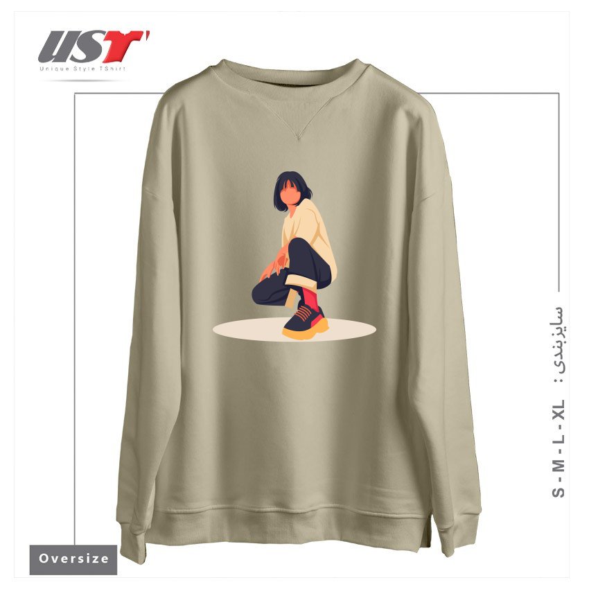 سوییشرت اورسایز طرح Life Style16