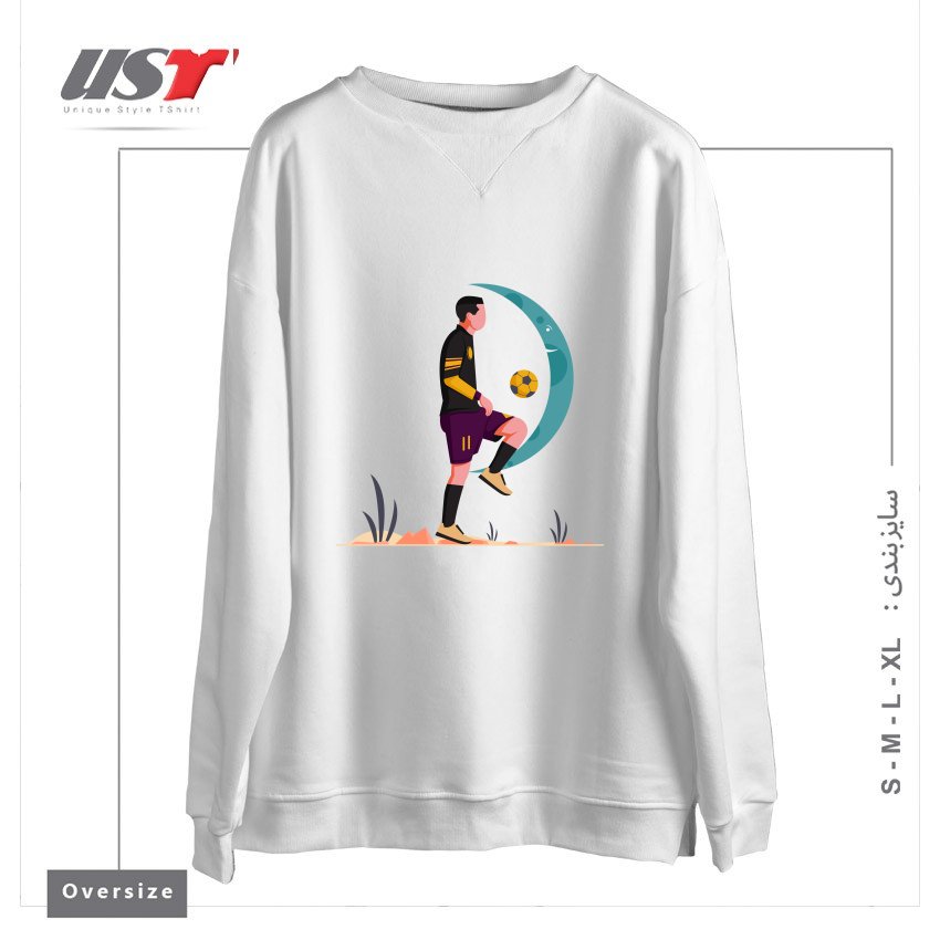 سوییشرت اورسایز طرح Life Style17