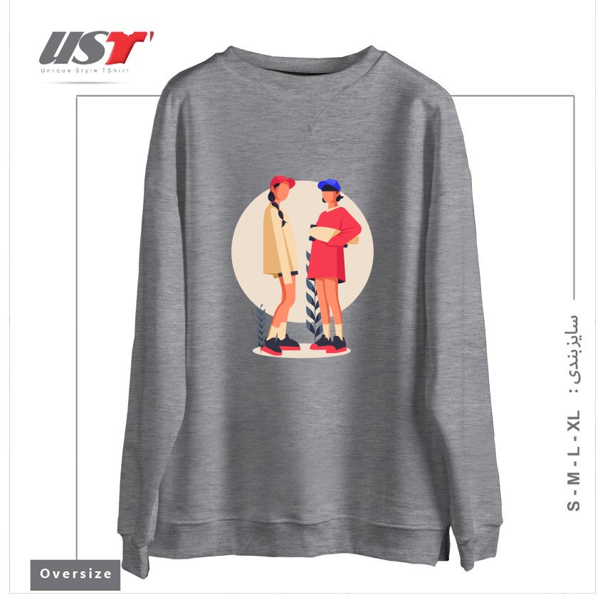 سوییشرت اورسایز طرح Life Style19