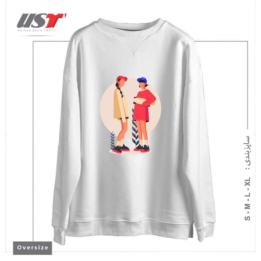 سوییشرت اورسایز طرح Life Style19