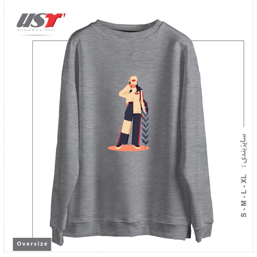 سوییشرت اورسایز طرح Life Style20