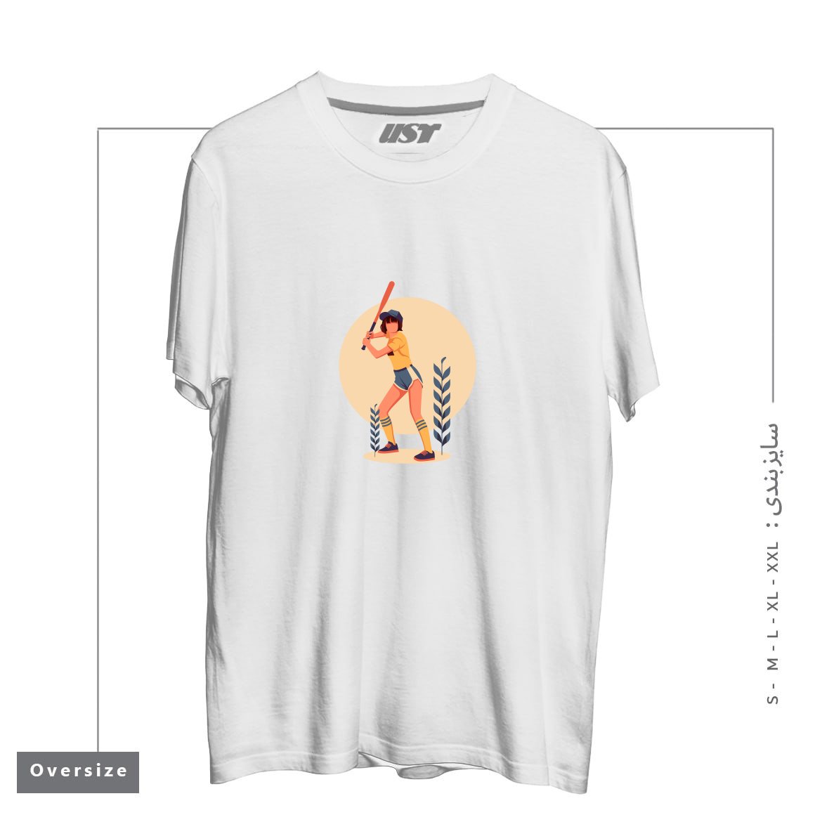 تیشرت اورسایز طرح Life Style21