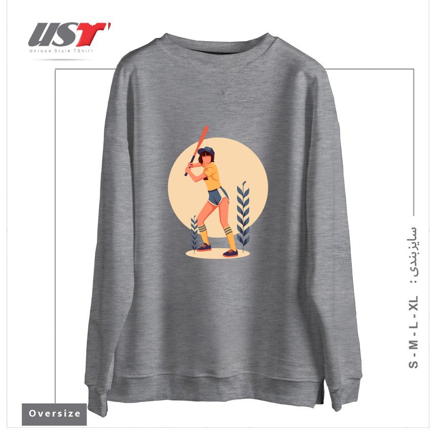 سوییشرت اورسایز طرح Life Style21