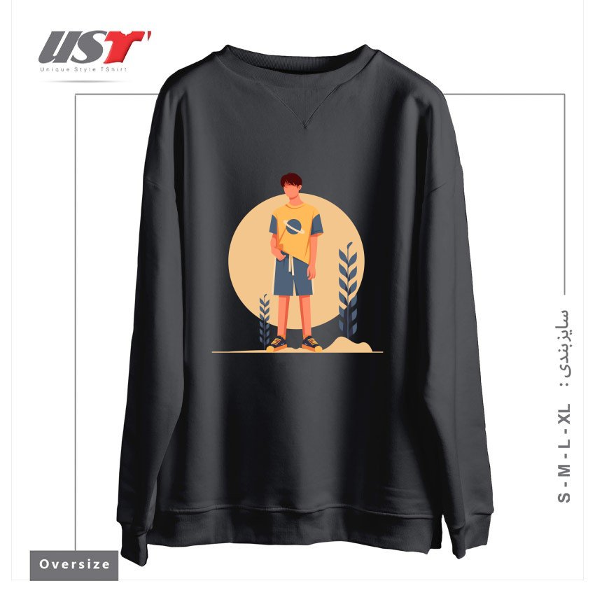 سوییشرت اورسایز طرح Life Style22