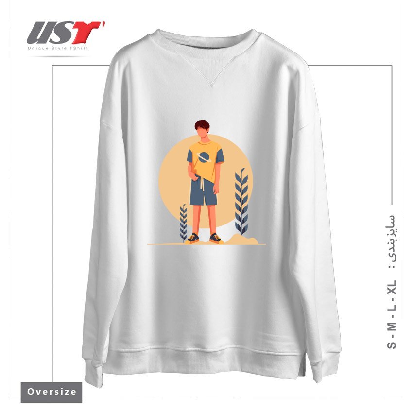 سوییشرت اورسایز طرح Life Style22