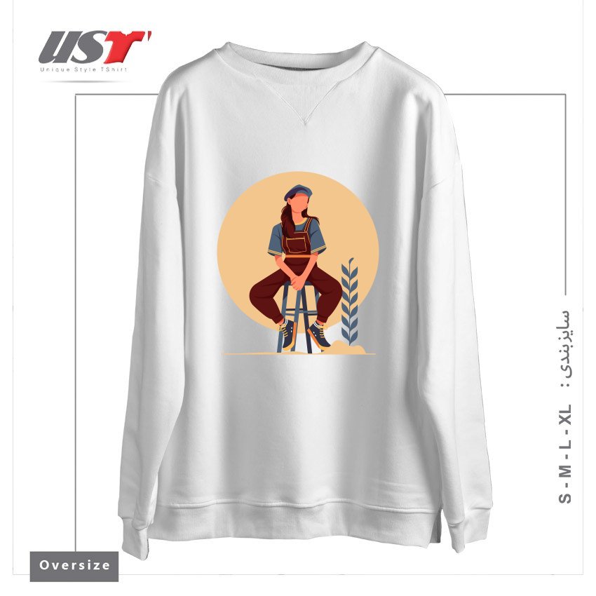 سوییشرت اورسایز طرح Life Style23