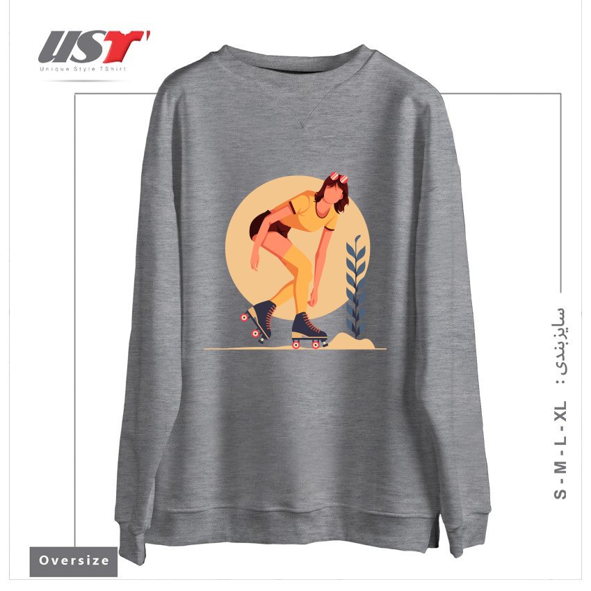 سوییشرت اورسایز طرح Life Style24