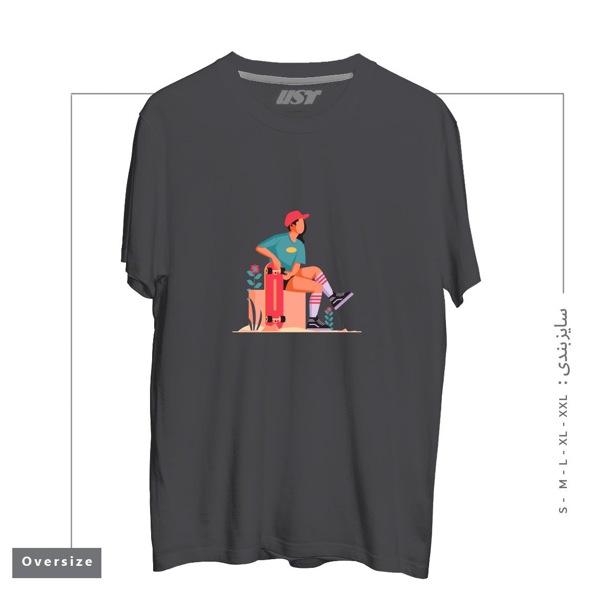 تیشرت اورسایز طرح Life Style29