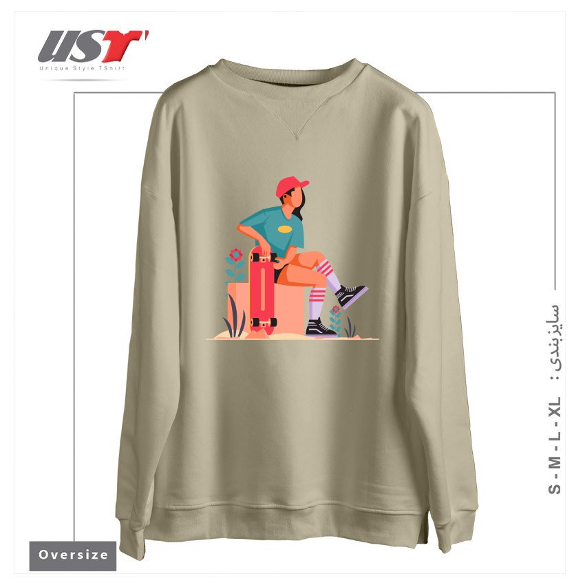 سوییشرت اورسایز طرح Life Style29