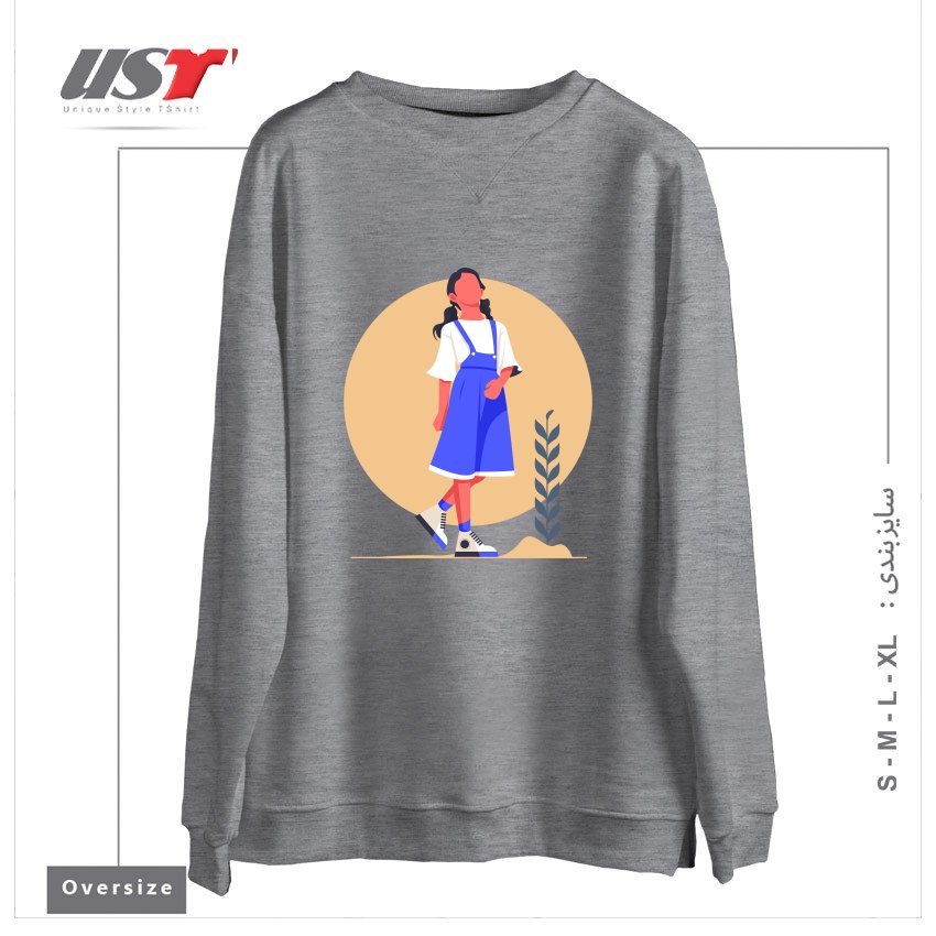 سوییشرت اورسایز طرح Life Style30