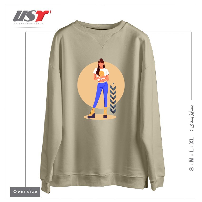سوییشرت اورسایز طرح Life Style33