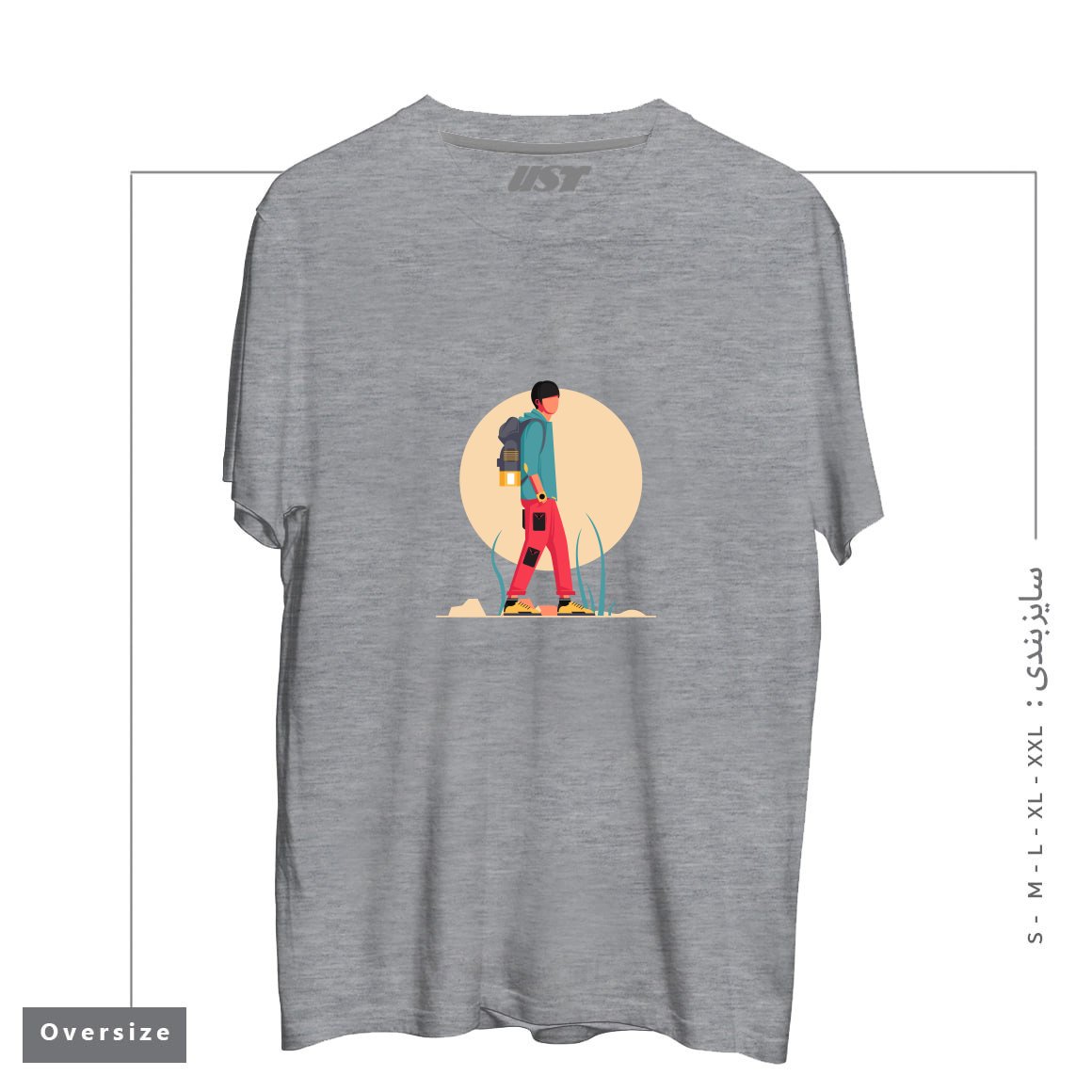 تیشرت اورسایز طرح Life Style35