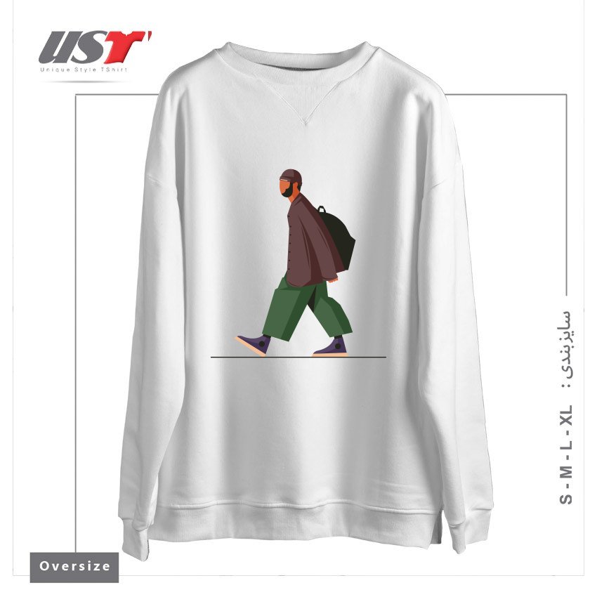 سوییشرت اورسایز طرح Life Style37