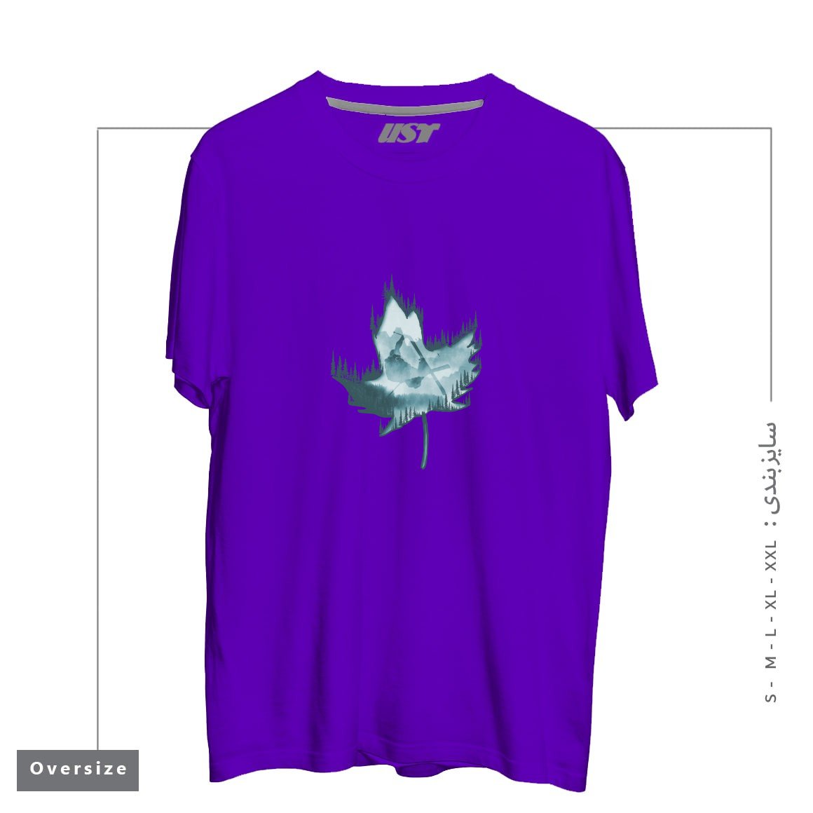 تیشرت اورسایز طرح MY SKI AND SNOW ART