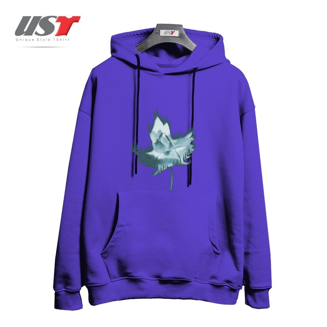 طرح MY SKI AND SNOW ART هودی اورسایزرنگ بنفش