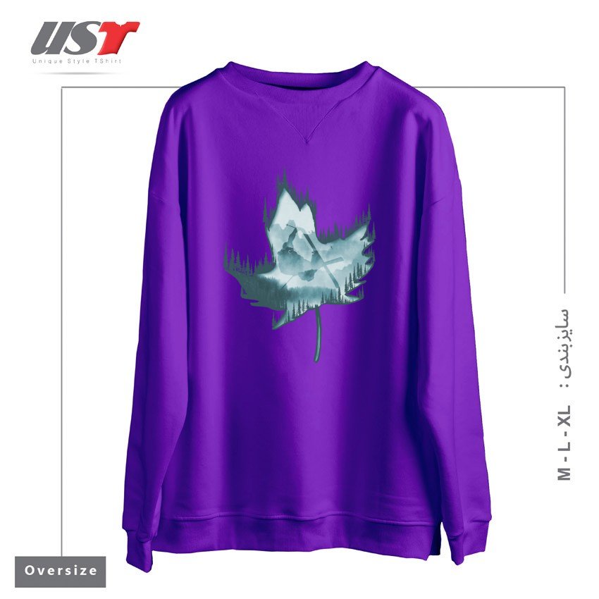 سوییشرت اورسایز طرح MY SKI AND SNOW ART