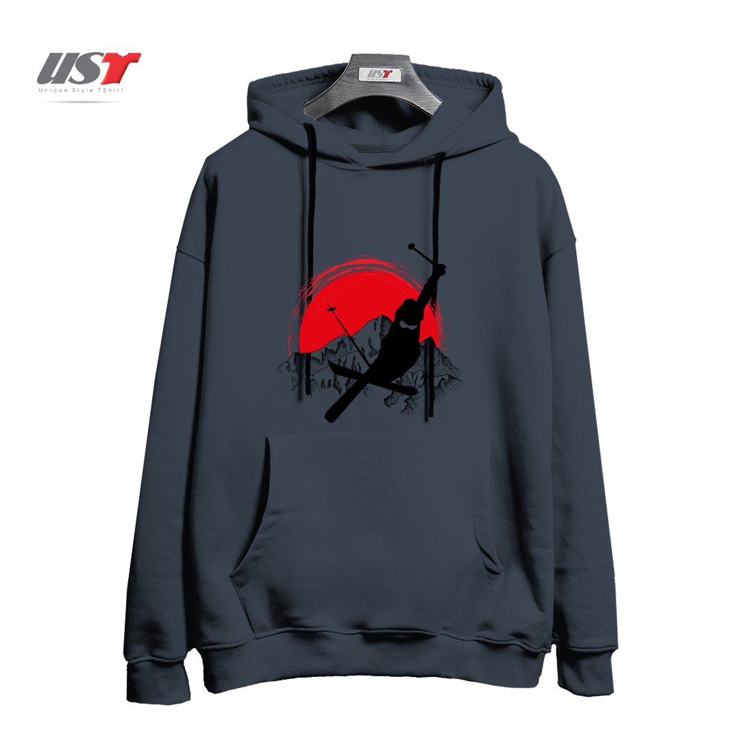 طرح MY SKI AND SNOW ART7 هودی اورسایزرنگ دودی