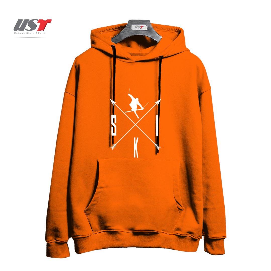 هودی اورسایز طرح MY SKI AND SNOW ART746