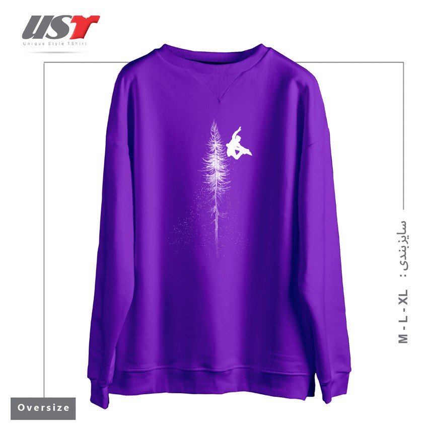سوییشرت اورسایز طرح MY SNOWBOARD ART7865