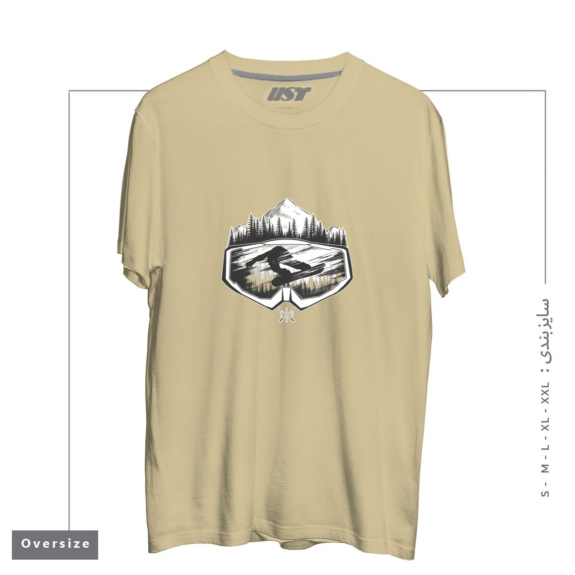 تیشرت اورسایز طرح SNOW AND WINTER ART