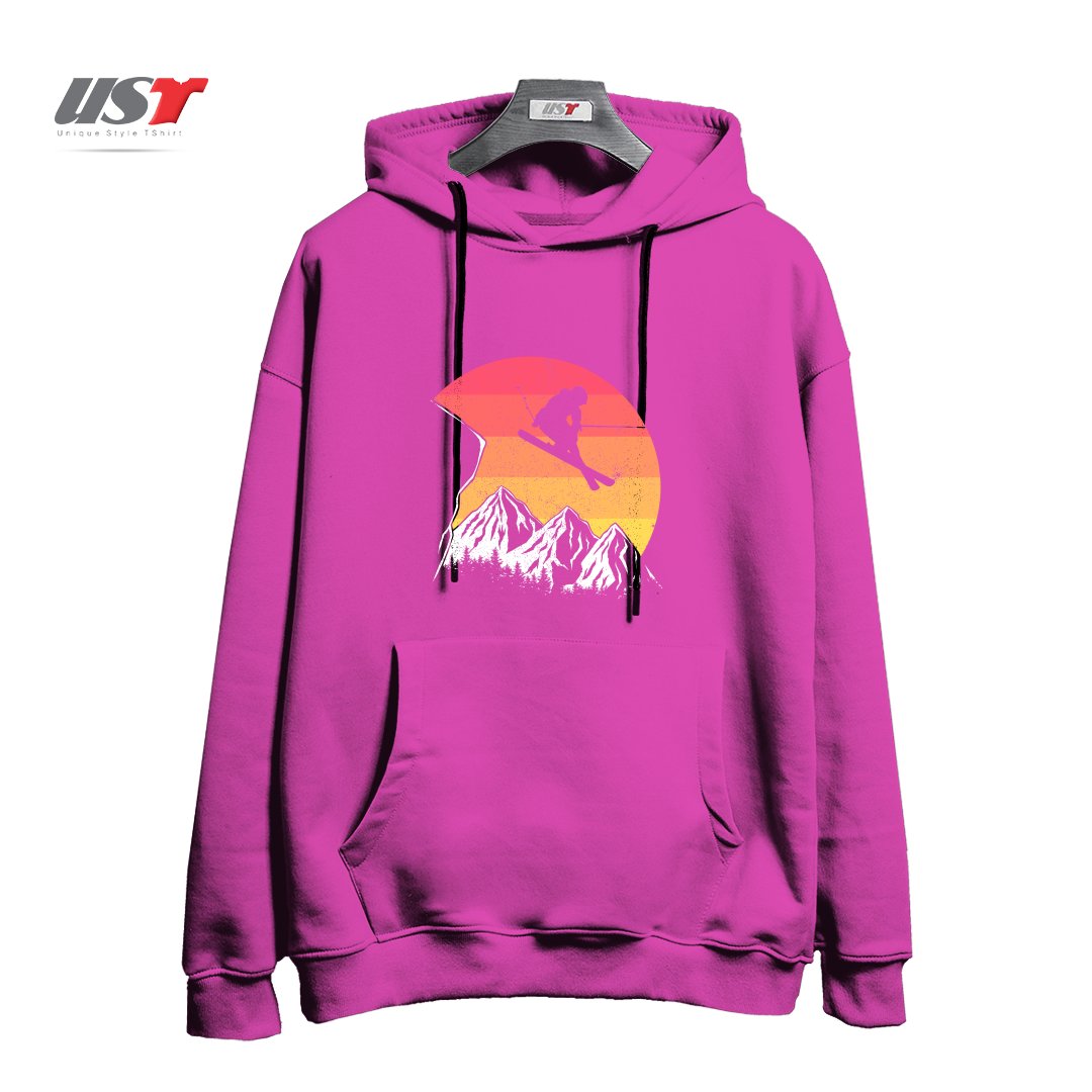 هودی اورسایز طرح VINTAGE ALPINE SKIING