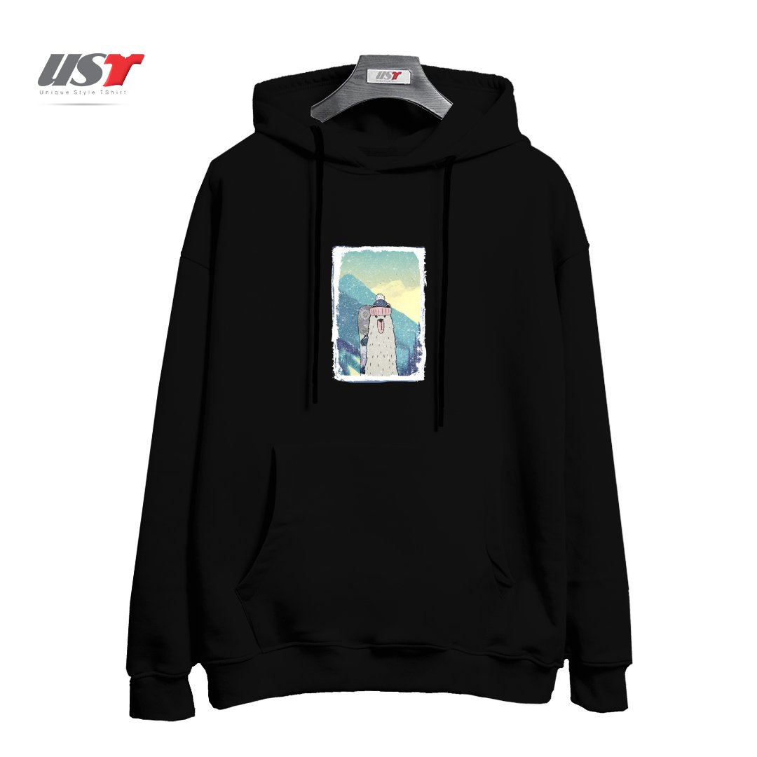 هودی اورسایز طرح WINTER GAMES AND CRAZY BEARS4