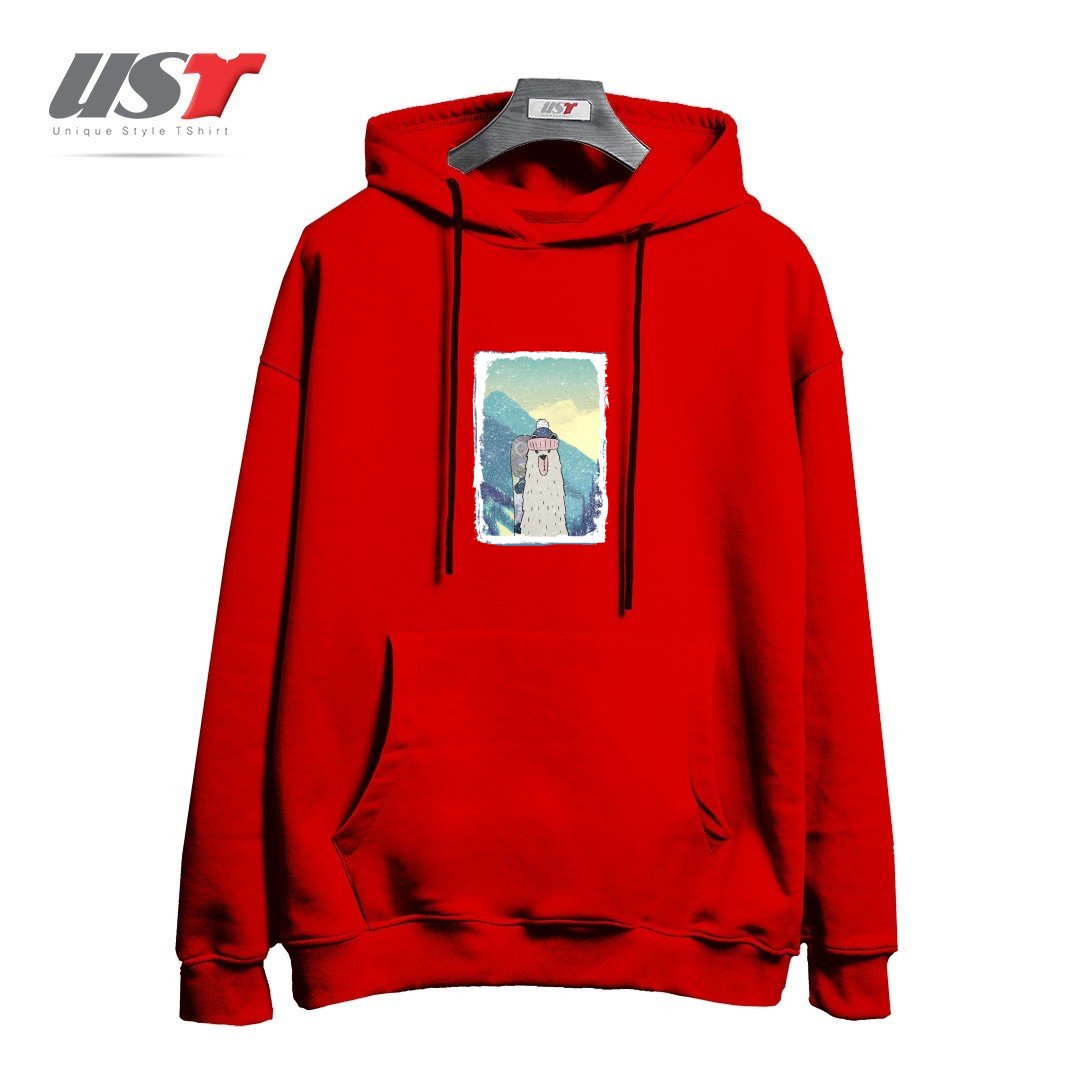 هودی اورسایز طرح WINTER GAMES AND CRAZY BEARS4