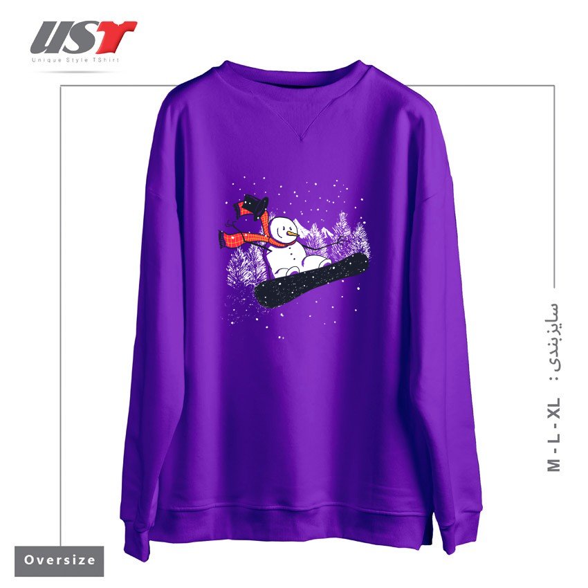 سوییشرت اورسایز طرح WINTER'S COMING